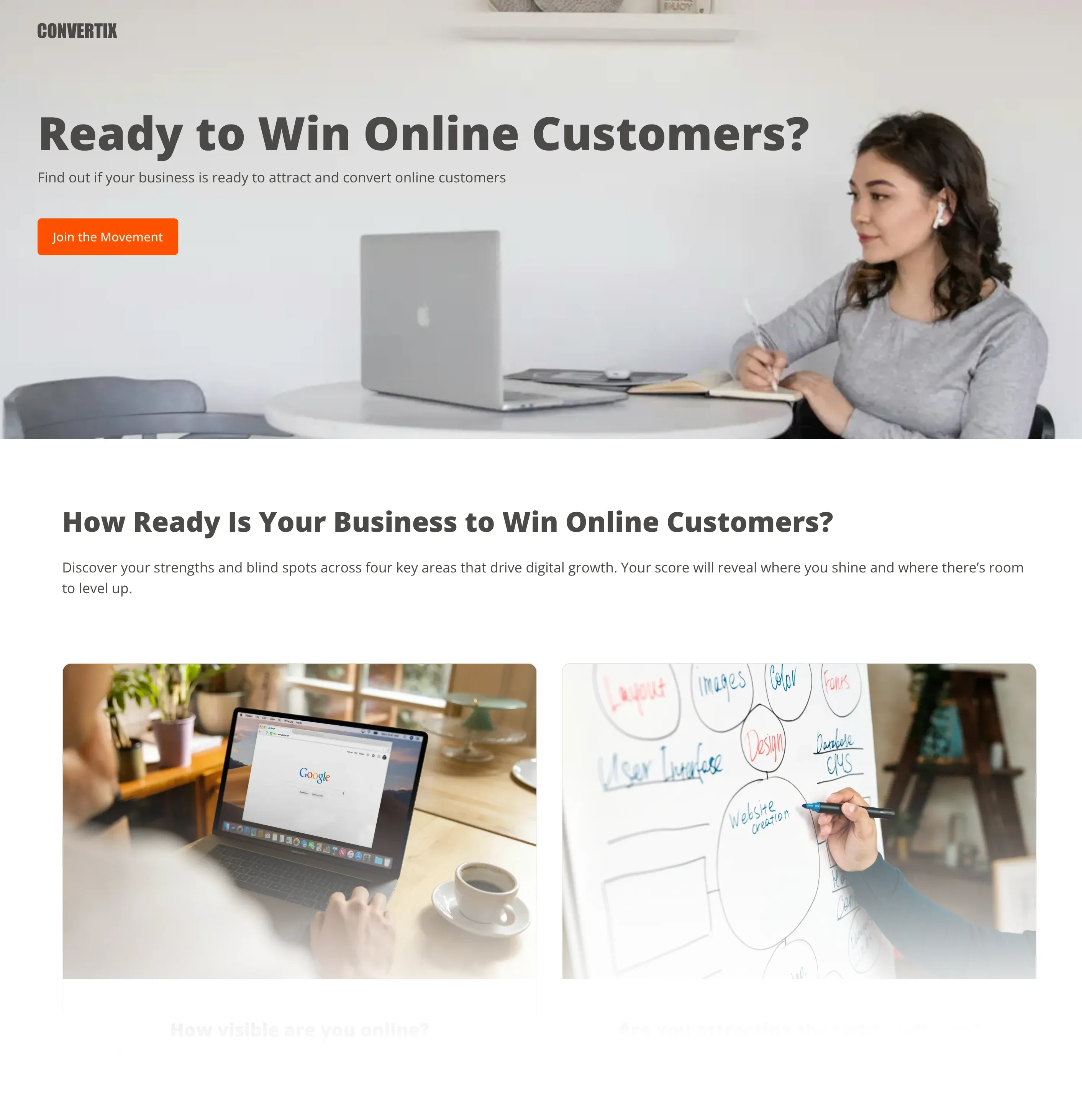 Published landing page